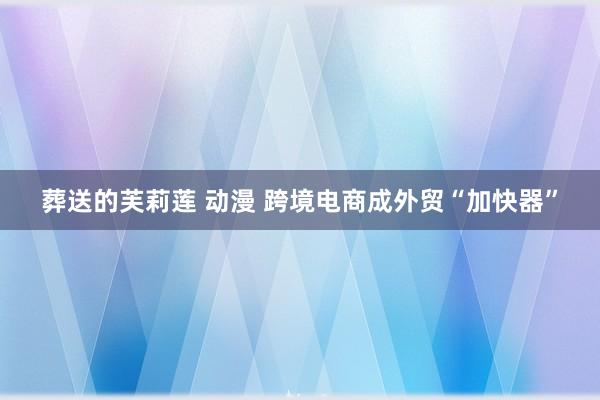 葬送的芙莉莲 动漫 跨境电商成外贸“加快器”