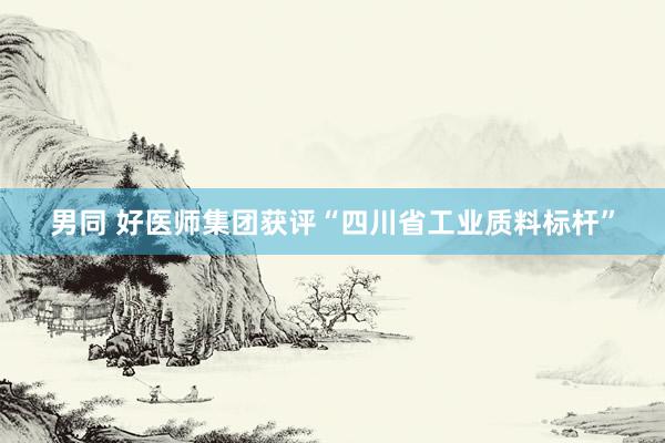 男同 好医师集团获评“四川省工业质料标杆”