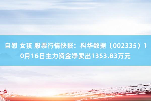 自慰 女孩 股票行情快报：科华数据（002335）10月16日主力资金净卖出1353.83万元